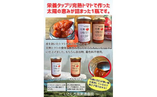 【A-130】完熟TOMATOES KETCHUP　ケチャップ　4本セット