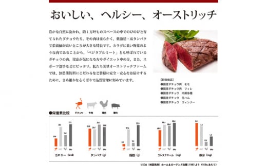 国産オーストリッチ外モモ肉700g [No.057]