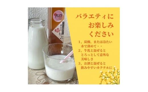 炭酸水や、カクテルで楽しめる梅の味＜京青谷の梅しろっぷ＞200ml×3本【1431922】