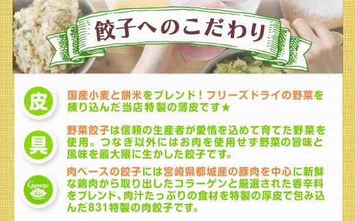 カラフル冷凍生餃子 食べ比べセット4種合計40個★肉・梅しそ・チーズ・キムチ★ ≪みやこんじょ特急便≫_LG-K601-Q_(都城市) 肉餃子 都城産豚肉使用 合計40個 4種類 柚子胡椒たれ付