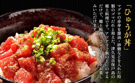 ぶり・ひゅうが丼セットぶりのりゅきゅう100g×4P・マグロ(ひゅうが丼)120g×4P 鮪丼 まぐろ 大分県産 九州産 津久見市 熨斗対応