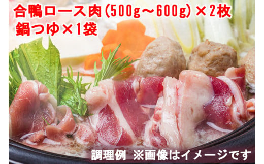 鴨鍋セット (合鴨ロース肉450g×2枚、鍋つゆ×1袋 3～4人前) [0396]