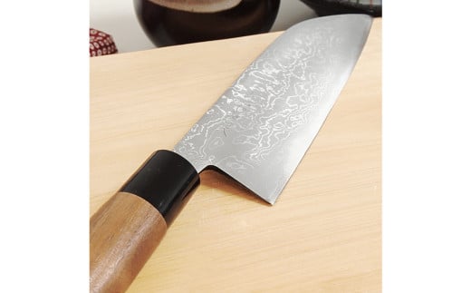 【土佐打刃物】三徳包丁多層鋼 16.5cm 全長約30cm