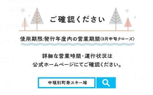 チケット スキー場 リフト シーズン券 一般 1名