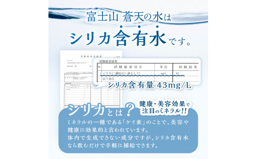 ラベルレス　富士山蒼天の水 2L×24本（4ケース）※離島不可