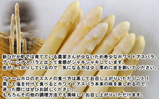 北海道産 グリーン ＆ ホワイト アスパラ 計 1kg 北海道 グリーンアスパラ ホワイトアスパラ 旬 新鮮 食べ比べ 