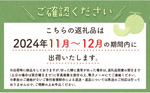 ＜数量限定＞大玉プレミアムアールスメロン 4L2玉 秀品 計3.8kg以上 先行予約 国産 宮崎県産 ※2024年11月〜12月の期間内に出荷【C331-01】