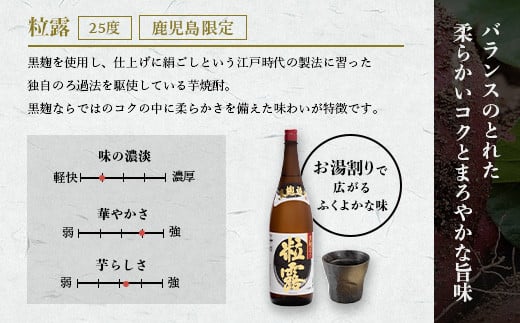 芋なのに飲みやすい!? 限定焼酎&黒白波 1800ml×各1本＜飲み比べセット＞芋焼酎 A6-123【1466604】