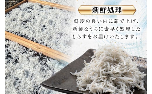 6回 定期便 静岡県駿河湾産 しらす干し 120g×3 釜上げしらす 150g×3 計6パック [マルあ水産 静岡県 吉田町 22424311] しらす シラス 小分け 天日 じゃこ おじゃこ