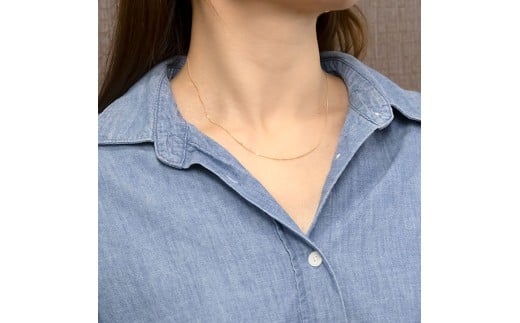 プラチナ 18金 ネックレス 2本セット チェーンのみ 45cm スライド式 アジャスター イエローゴールドゴールドK18 pt850 レクタカーブ チェーン だけ ジュエリー シンプル 普段 使い 人気250408mro200py SWAA260