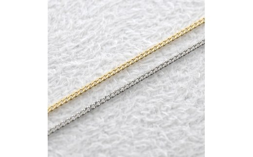 プラチナ 18金 ネックレス 2本セット チェーンのみ 45cm スライド式 アジャスター イエローゴールドゴールドK18 pt850 レクタカーブ チェーン だけ ジュエリー シンプル 普段 使い 人気250408mro200py SWAA260