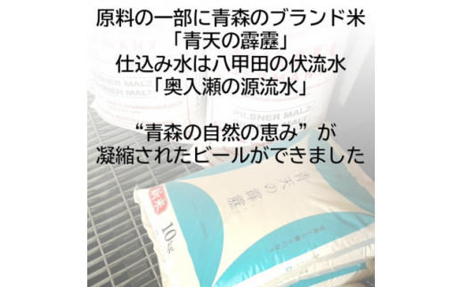 奥入瀬ビール(クラフトビール)季節商品「青天の霹靂」350ml缶6本セット【1466973】