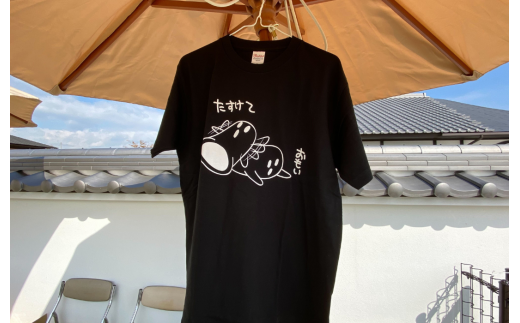 総社ぐるぐる古墳部オリジナルＴシャツ　ハニワＴシャツ（黒）Ｍサイズ010-023