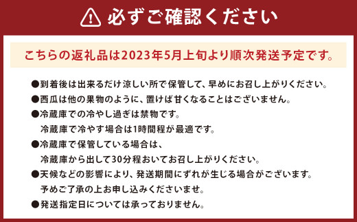 益城町産 大玉 西瓜 1玉 8kg以上 すいか 熊本県