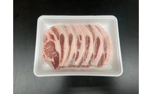 豚肉 セット 1.1kg ( ロース約100g × 6枚 & バラスライス約500g ) 大町銀嶺豚