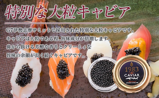 数量限定 宮崎キャビア1983 プレミアム 12g 魚卵 魚介 魚貝 国産 食品 加工品 世界三大珍味 大粒 最高級 贅沢 上品 おすすめ ギフト プレゼント 贈答 贈り物 パーティー おもてなし ご褒美 お祝い 記念日 お取り寄せ グルメ 日南市 送料無料_FC4-22