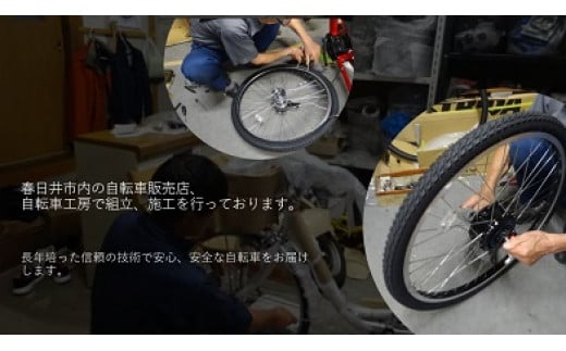 BAGGIO　防災対応20型６スピードノンパンク折りたたみ自転車　色：ブラック