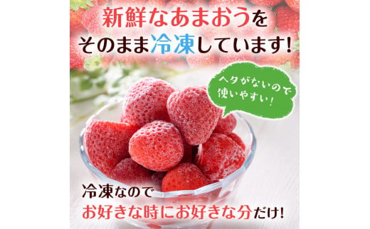 訳あり いちごの王様【あまおう】冷凍いちご (計1.6kg) 苺 いちご あまおう フルーツ 果物 冷凍 数量限定＜離島配送不可＞【ksg1322】【よっちゃんファーム】