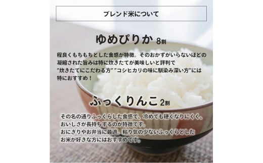 10-079 【令和4年産】ホクレンパールライス「ファイターズ北海道スポーツ応援米【無洗米】ゆめぴりか8:ふっくりんこ2」5kg