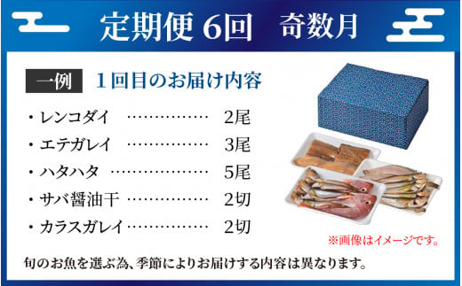 【定期便】若狭の味 干物詰合せ（奇数月） 全6回