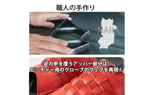 野球グローブの端材を利用したサンダル  Glove グローブサンダル(ディープオレンジ)LLサイズ【1354982】