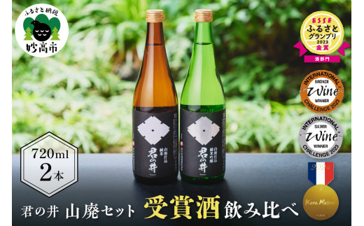 君の井 山廃 2種 セット 720ml×各1本