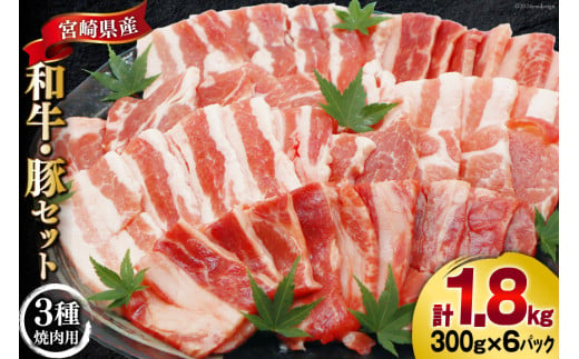 肉 セット バーベキュー 宮崎県産 牛 豚 1.8kg [甲斐精肉店 宮崎県 美郷町 31as0071] バーベキューセット BBQ 冷凍 小分け 牛肉 豚肉 牛バラ 豚バラ ロース BBQ食材セット