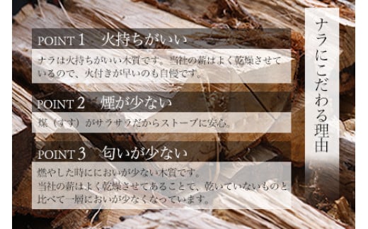 【愛知県・岐阜県配達限定】薪ストーブ 飛騨産ナラ薪 40cmカット割 薪×3カゴ（合計約1.5トン）火持ちの良い広葉樹!! 乾燥薪  暖炉 焚火【薪のモクネン】配達時期は10月頃からシーズン終了まで!! ナラ 楢 なら 薪 まき マキ 直接配送 運び入れ 直接