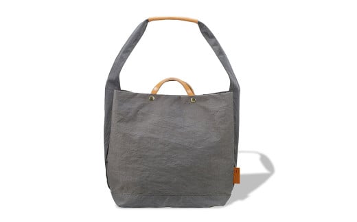 豊岡鞄　２ＷＡＹ　トート（グレー）TUTUMU News paper tote（S2000　24-152）