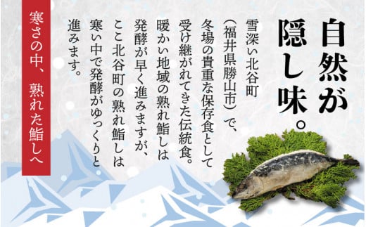 【先行予約】清流の里 北谷町特産 鯖の熟れ鮨し 2尾（1尾入り×2個） ※2024年12月下旬より順次発送 [B-062001]