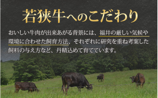 【福井のブランド牛肉】若狭牛 モモ肉 すき焼き用 270g×1パック [A-058003]