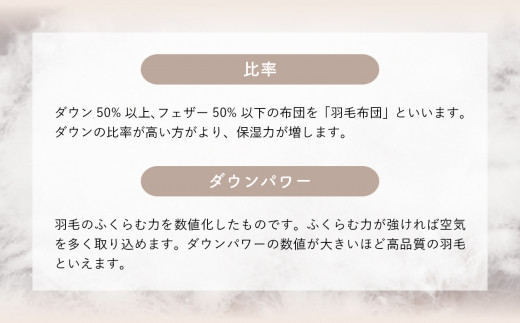 羽毛布団 【ダブル】イングランド産 ホワイトダウン 90% 1.7kg 立体キルト DP360 【S-11】