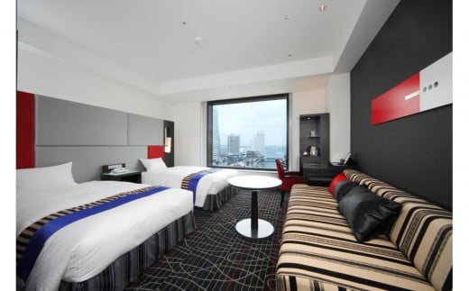 ニューオータニイン横浜プレミアム ペア宿泊券 海側スーペリアツイン 1泊朝食付き 人気 おすすめ 記念日・デート・旅行 チケット 送料無料｜神奈川県 横浜市