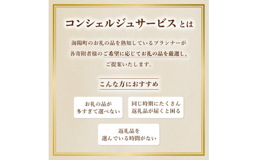 海陽町ふるさと納税コンシェルジュサービス＜寄附金額100万円コース＞