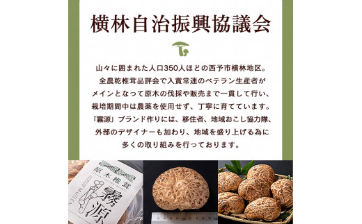 ブランド原木椎茸「霧源（MUGEN）」乾燥約150g（5〜8枚）ご家庭用