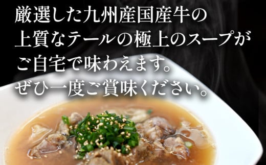 じっくり煮込んだ テールスープ 270g×6袋 牛スープ 惣菜 国産 九州産 送料無料