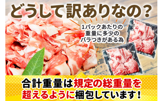 【3D急速冷凍】訳あり！群馬県産 豚こま切れ肉 5kg（500g×10パック）