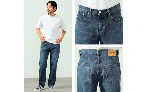 EDWIN 503 レギュラーストレートパンツ MENS【34インチ・中色ブルー3】E50313-146-34