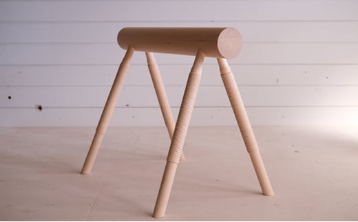 木工yamagen Pillar stool【スツール 椅子 無垢 木 御柱祭】