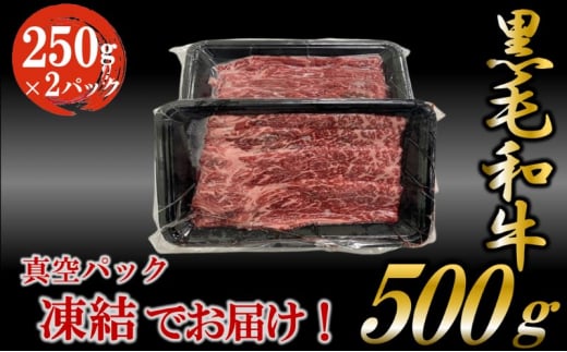 黒毛和牛 ウデ スライス 約500g 国産 お肉 和牛 牛 精肉 食品 [№5802-0953]