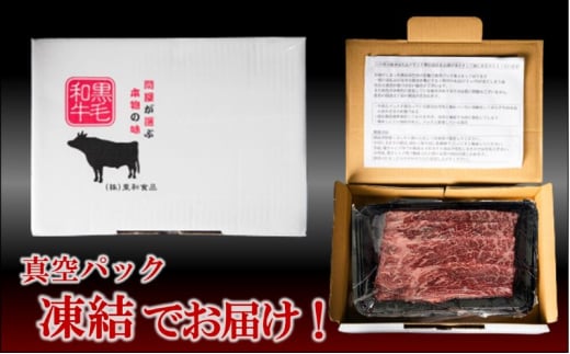 黒毛和牛 ウデ スライス 約500g 国産 お肉 和牛 牛 精肉 食品 [№5802-0953]