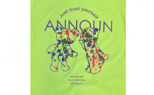 No.061 ［ANNOUN］Painting Colorful Bear Ｔシャツ