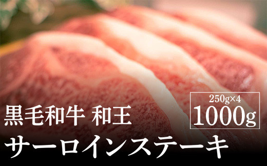 熊本県産 黒毛和牛 和王 サーロイン ステーキ 250g×4 計1kg