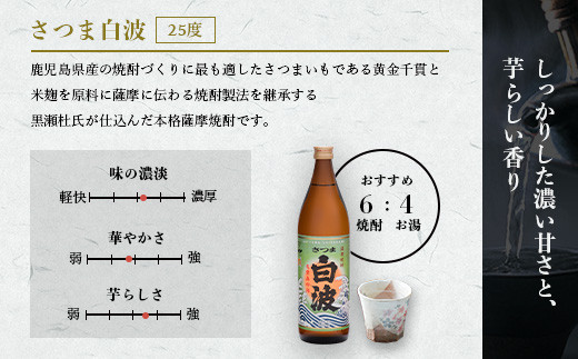 芋なのに飲みやすい!? 限定焼酎&枕崎の定番焼酎 3種セット 900ml×各1本 A6-120【1563904】