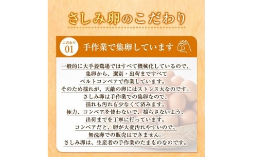 大阪府富田林産　さしみ卵　産直卵80個～90個(季節により個数・サイズが変動します)【1093431】