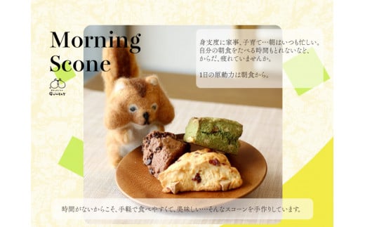 幸せのモーニングスコーン scone 5種10個 内容お任せ プレーン チョコ 抹茶くるみ 柑橘系 季節限定フレーバー各2個 ギフト 個包装 冷凍発送 グーテ