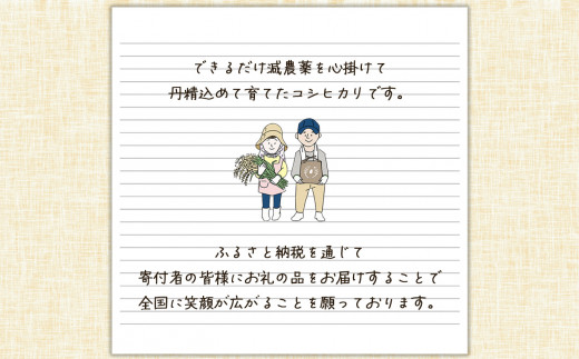 H01-3 【定期便】先行予約 令和6年 3姉妹も大好き コシヒカリ 12kg × 3回 合計 36kg (3回お届け)