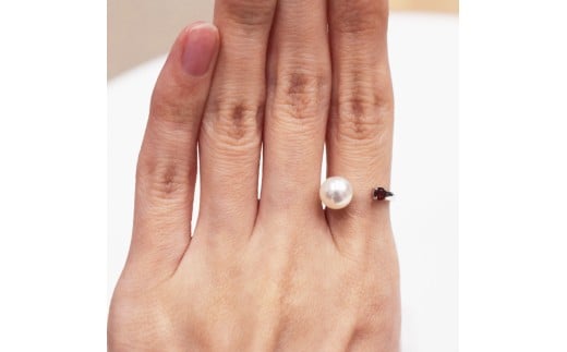 真珠リング 保証書付き 指輪 パールリング オーロラ花珠真珠鑑定書 9.1mmプラチナダイヤ