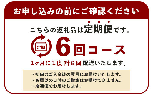 【 定期便 6回 】 熊本県 馬肉 小間スライス 1㎏（500g×2） × 6回 