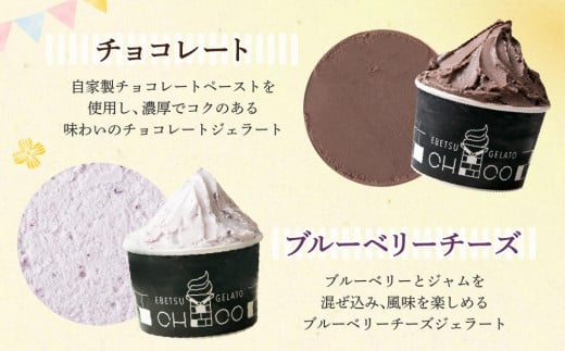 【120ml(6種)・12個入り】江別産 素材にこだわったジェラート【CHICO】ジェラート